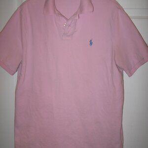 Polo by Ralph Lauren Classic Fit Polo Shirt Men's Size Large Pink Preppy